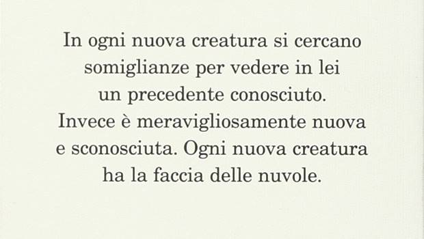 la faccia delle nuvole retro